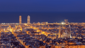 Barcelona skyline, leading medical hub in Spain with top hospitals for international patients